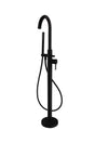Kartell Nero Round Freestanding Bath Shower Mixer - Adaptation Supplies