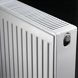 close up of radiator valve