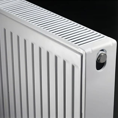 close up of radiator valve