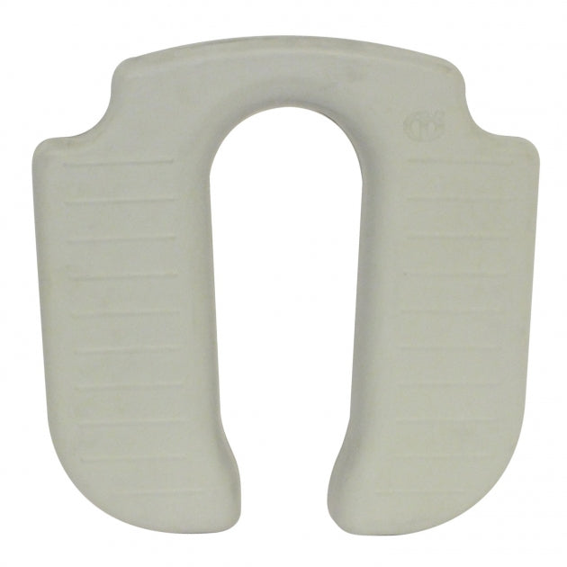White U-shaped neck pillow on a white background