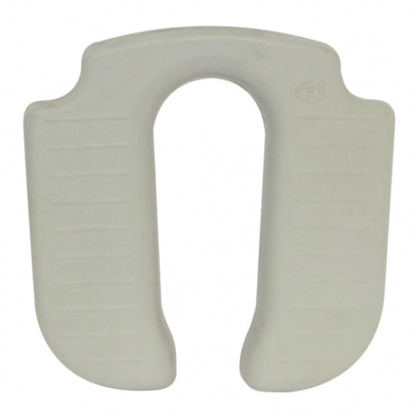 White U-shaped neck pillow on a white background