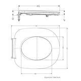AKW Ergonomic Soft Close Toilet Seat