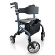 Dark grey rollator on white background