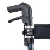 close up of rollator handle