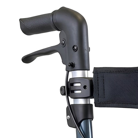 close up of rollator handle