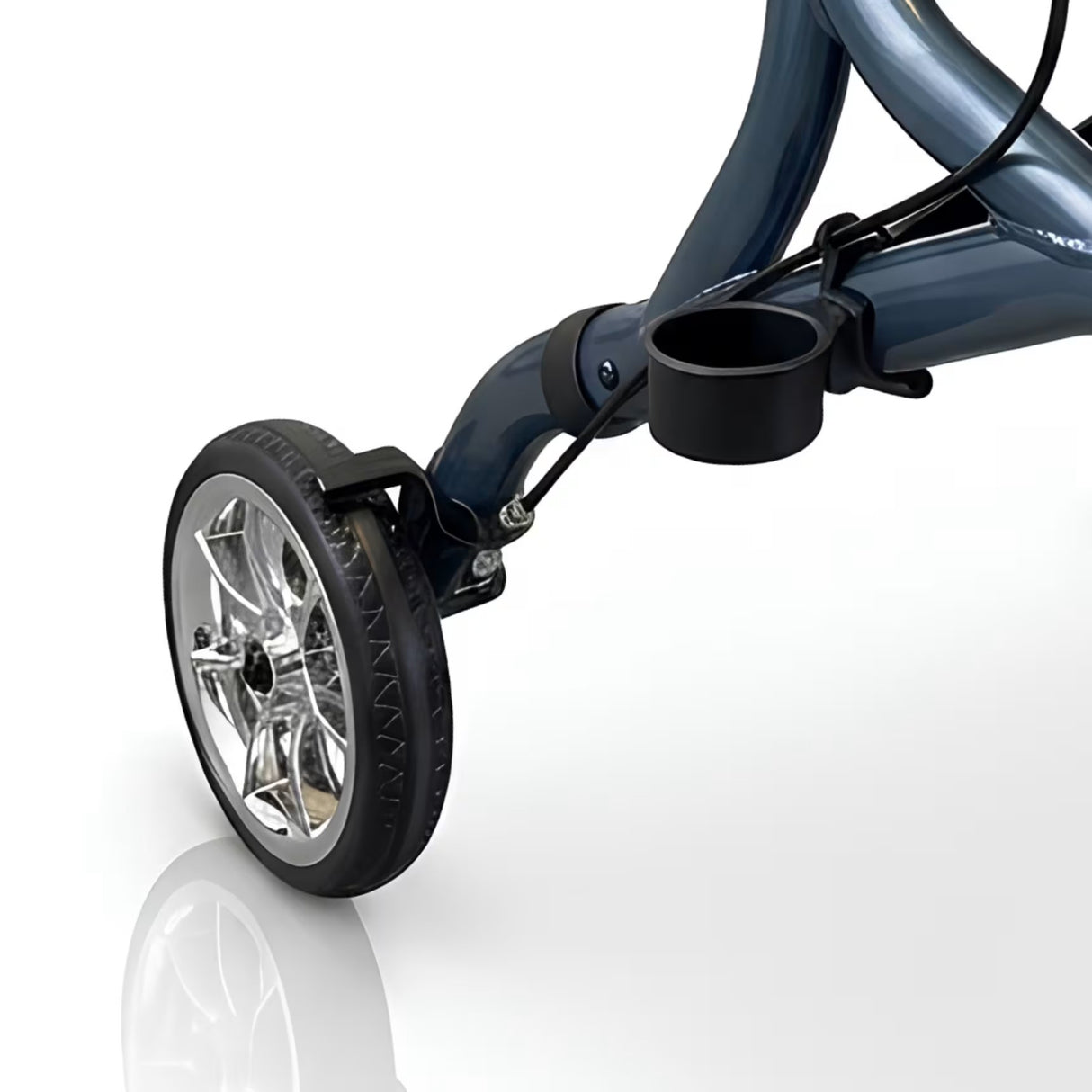 Close up of rollator wheel