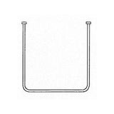 AKW U Shaped White Curtain Rail