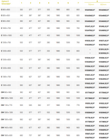 Grid of numbers and text with a focus on a specific row and column
