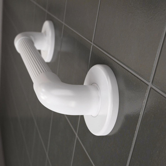 AKW Plastic Fluted White Grab Rail