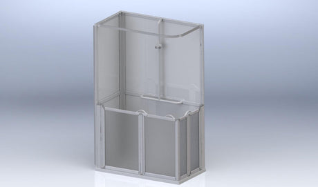 AKW Standalone Shower Cubicle Option E - Adaptation Supplies