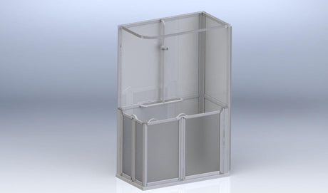 AKW Standalone Shower Cubicle Option E - Adaptation Supplies