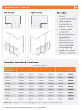 AKW Option UW Half Height Shower Screens 750mm Care Screens