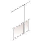 AKW Option J Half Height Shower Screens 750mm Care Screens
