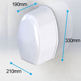 Shower pump dimensions with real product showing
