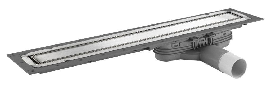Wetroom Linear Drain Kit – 800mm  Tiled Floors  50mm Low Outlet