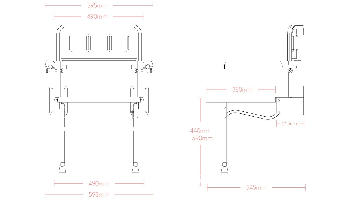 Technical drawing of a metal bracket with dimensions labeled