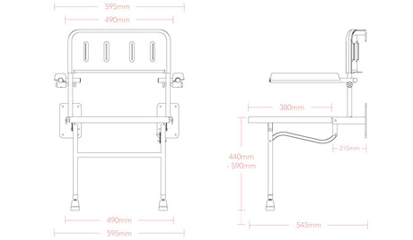 Technical drawing of a metal bracket with dimensions labeled