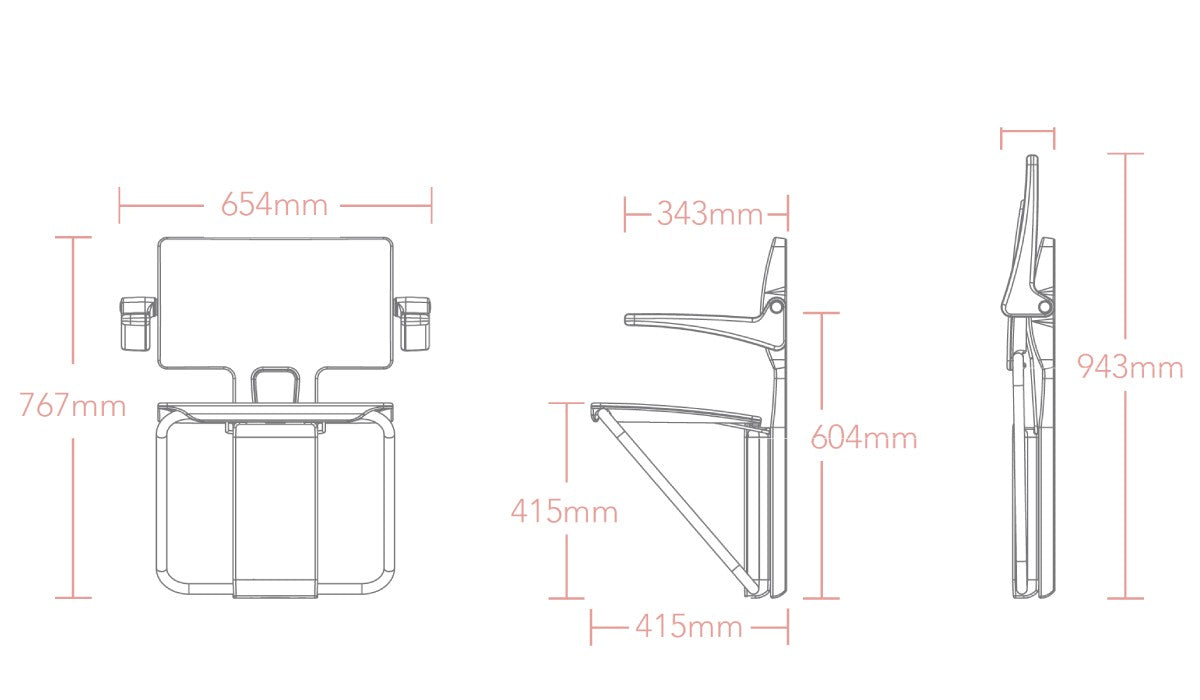 technical drawing showing dimensions