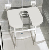 AKW 4000 Series Standard Fold Up Horseshoe Unpadded Shower Seat