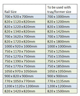 AKW U Shaped White Curtain Rail