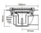 Contour Square Tile Gravity Waste for Showerdecs TSG52