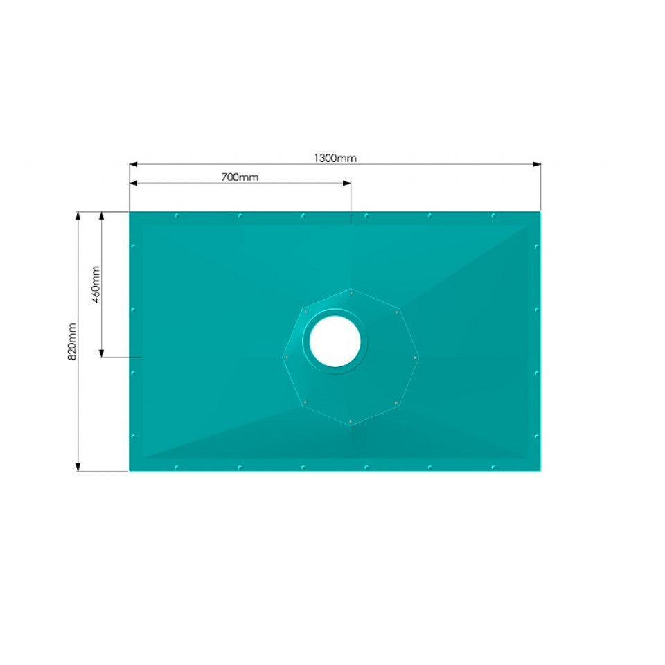 AKW Tuff Form8 Wetroom Floor Former With 2 Part GW90 Gravity Waste - Adaptation Supplies
