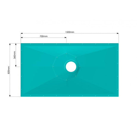 AKW Tuff Form8 Wetroom Floor Former With GW19 Waste & Adapter - Adaptation Supplies