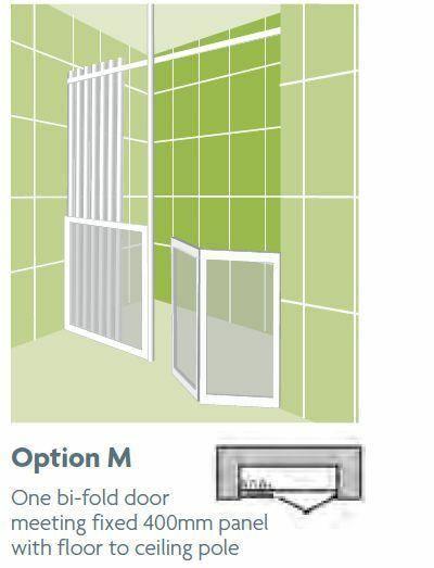 Impey Option M 750mm High Shower Screens - Adaptation Supplies Ltd