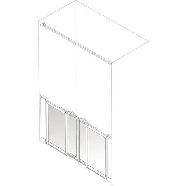 AKW Option SN Sliding 750mm High Shower Screens - Adaptation Supplies Ltd