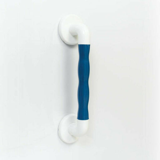 AKW Straight Bathroom Grab Rail 300mm Blue Natural Grip