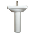 AKW Livensa Wash Basin with Full Pedestal Ergonoic Concave Design - Adaptation Supplies Ltd