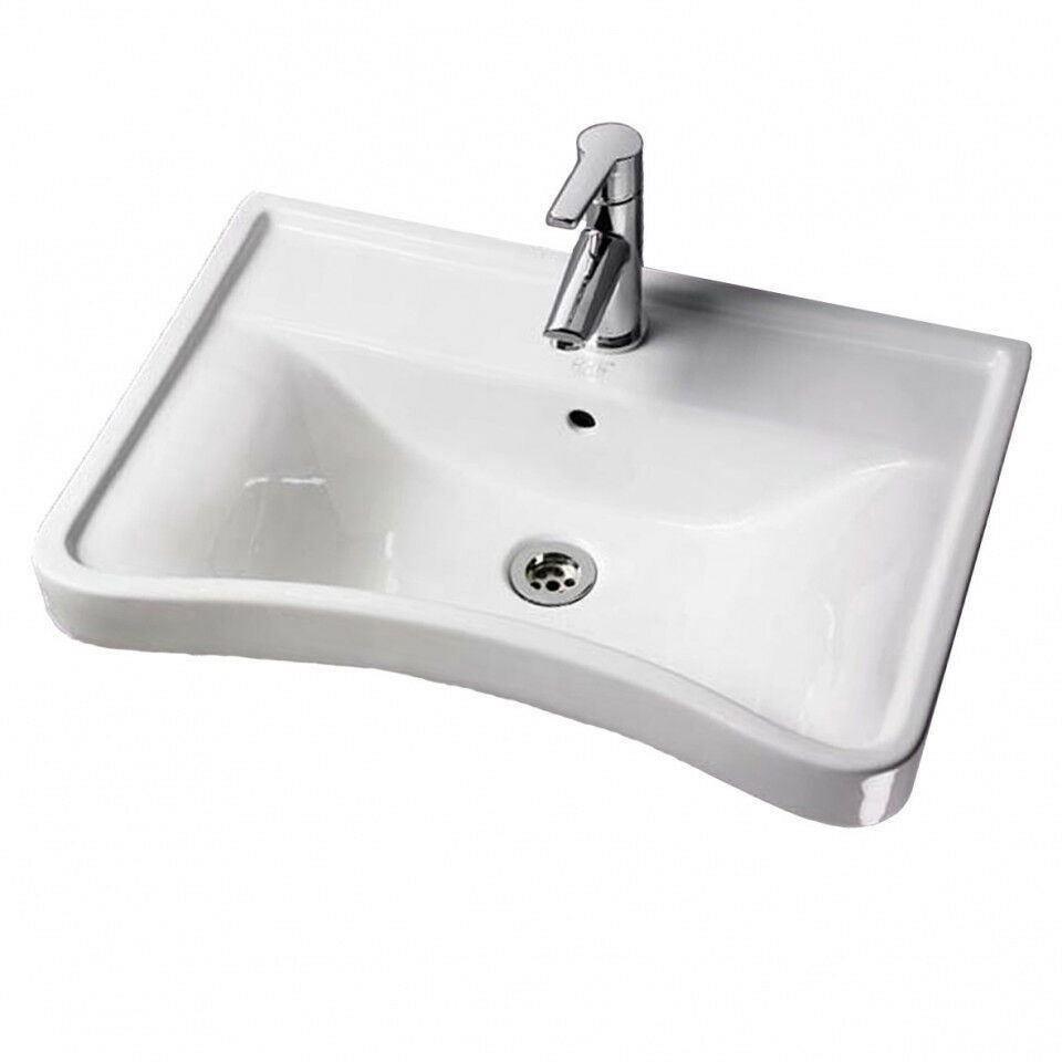 AKW Livensa Wash Basin with Full Pedestal Ergonoic Concave Design - Adaptation Supplies Ltd