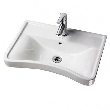 AKW Livensa Wash Basin with Full Pedestal Ergonoic Concave Design - Adaptation Supplies Ltd