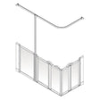 ALL SIZES AKW Option XW 750mm High Shower Screens - Adaptation Supplies Ltd