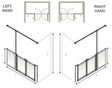 AKW Option TTW 750mm High Shower Screens - Adaptation Supplies Ltd
