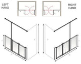 AKW Option TTW 750mm High Shower Screens - Adaptation Supplies Ltd