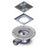 AKW Low Height Dry Waste with TF Tiled Floor Adaptor
