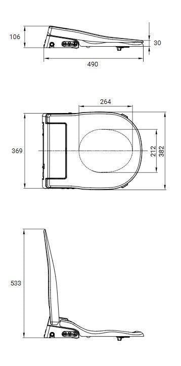 AKW Ergonomic Bidet Seat - Adaptation Supplies