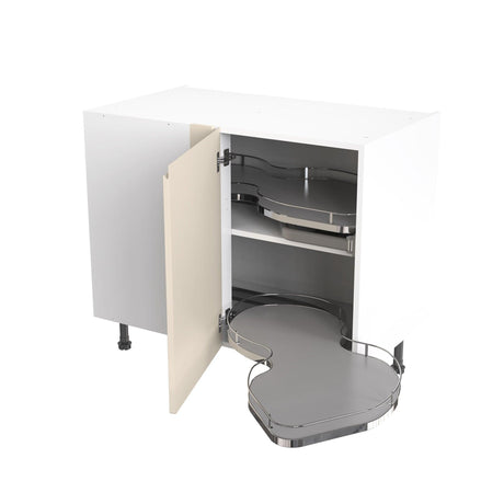 Kitchen Kit J-Pull 1000mm Base Cabinet LH Blind Corner with RH Nuvola Pull-Out - Adaptation Supplies