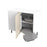 Kitchen Kit J-Pull 1000mm Base Cabinet LH Blind Corner with RH Nuvola Pull-Out