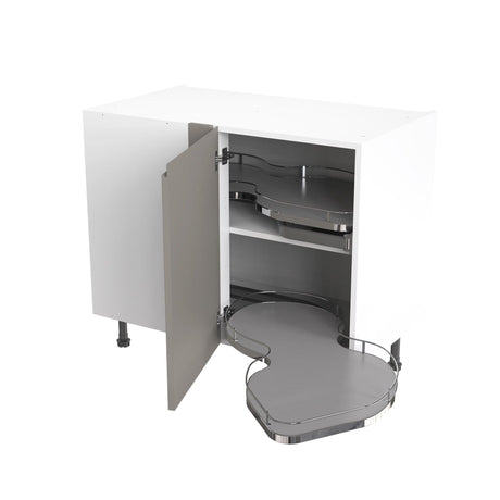 Kitchen Kit J-Pull 1000mm Base Cabinet LH Blind Corner with RH Nuvola Pull-Out - Adaptation Supplies