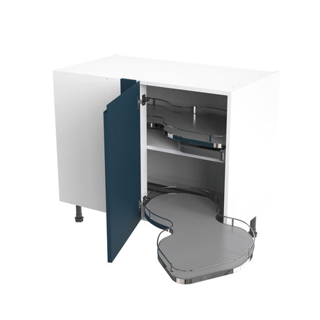 Kitchen Kit J-Pull 1000mm Base Cabinet LH Blind Corner with RH Nuvola Pull-Out - Adaptation Supplies