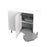Kitchen Kit J-Pull 1000mm Base Cabinet LH Blind Corner with RH Nuvola Pull-Out