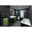 AKW Black Bonito Bathroom Wall Panels 11mm