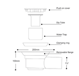 Contour Showerdec Wetroom Former Inc Vinyl Gravity Waste - Adaptation Supplies