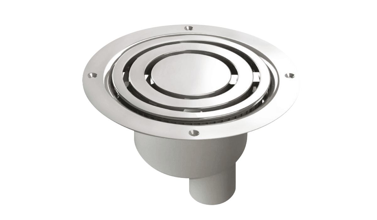 Impey Level-Dec Easyfit Wetroom Floor Former Tray inc Vinyl Floor Gulley Vertical Waste Chrome - Adaptation Supplies