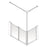 AKW Option C Half Height Shower Screens 750mm Care Screens