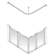 AKW Option E Half Height Shower Screens 750mm Care Screens - Adaptation Supplies