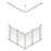 AKW Option EW Half Height Shower Screens 750mm Care Screens