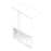 AKW Option SJ Sliding Door Half Height Shower Screens 750mm Care Screens